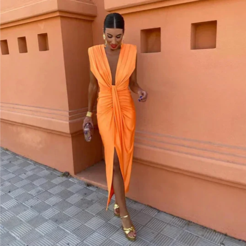 Lily | Abito Plissettato Elegante