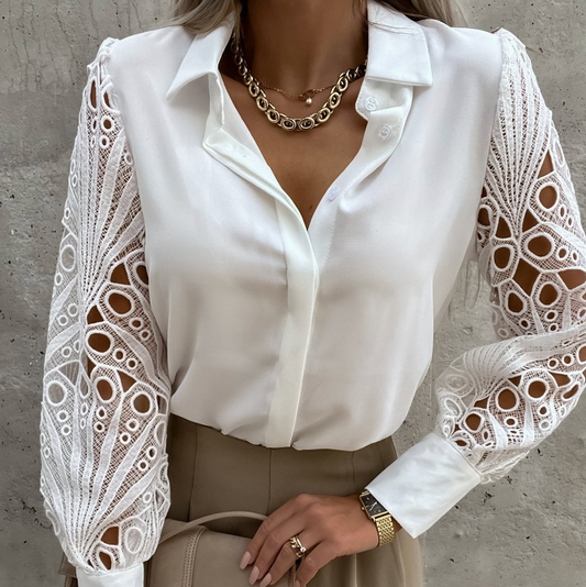 BLUSA CON COLLO DI MODA ENGELBERTA