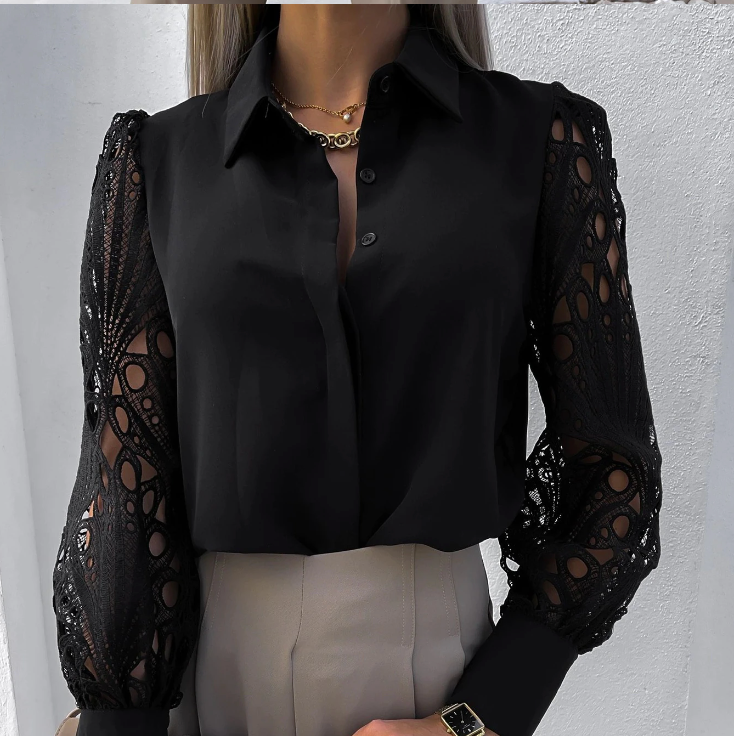 BLUSA CON COLLO DI MODA ENGELBERTA