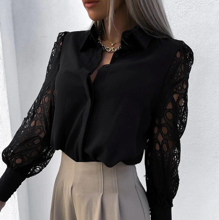 BLUSA CON COLLO DI MODA ENGELBERTA