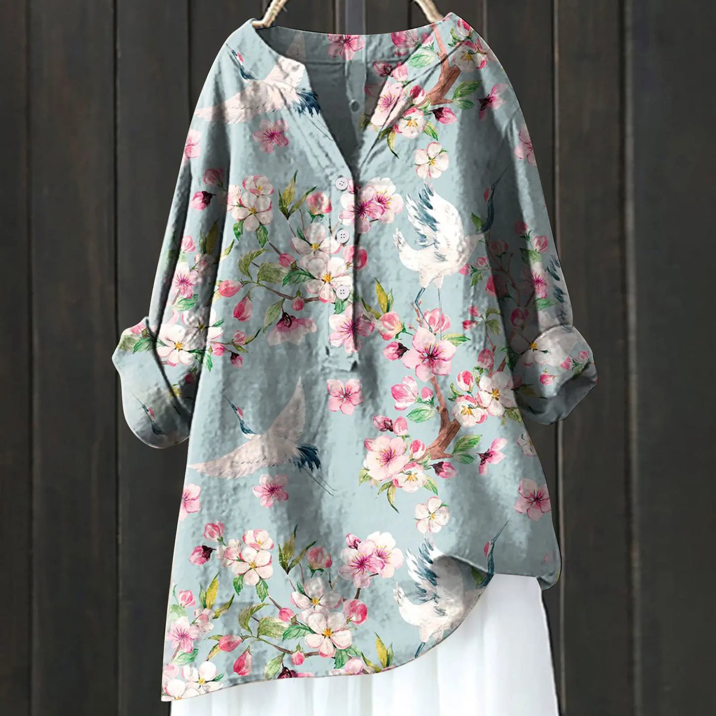 BLUSA LARGA DI FIORI ISALINE