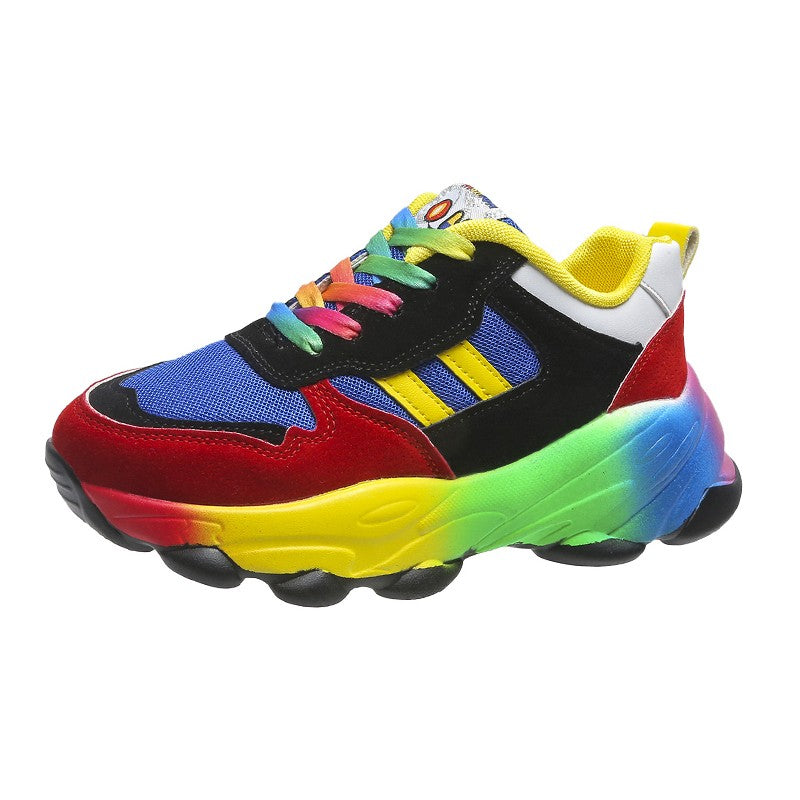 Jolie - Sneakers coloridas con suola gruesa per donna