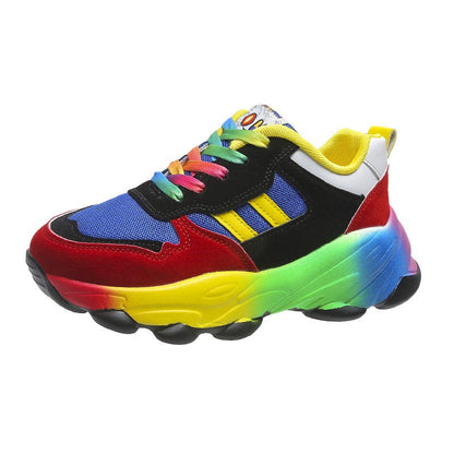Jolie - Sneakers coloridas con suola gruesa per donna