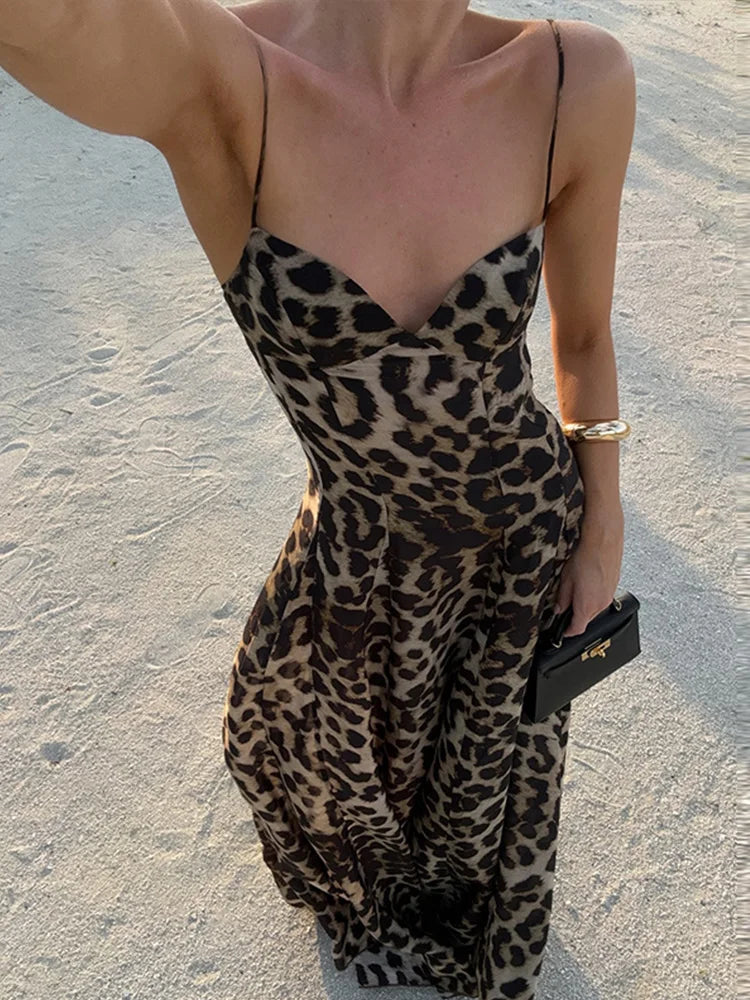 Antonella - Abito maxi Leopardo
