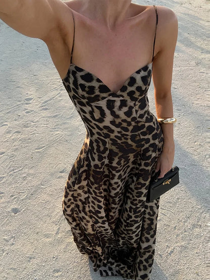 Antonella - Abito maxi Leopardo