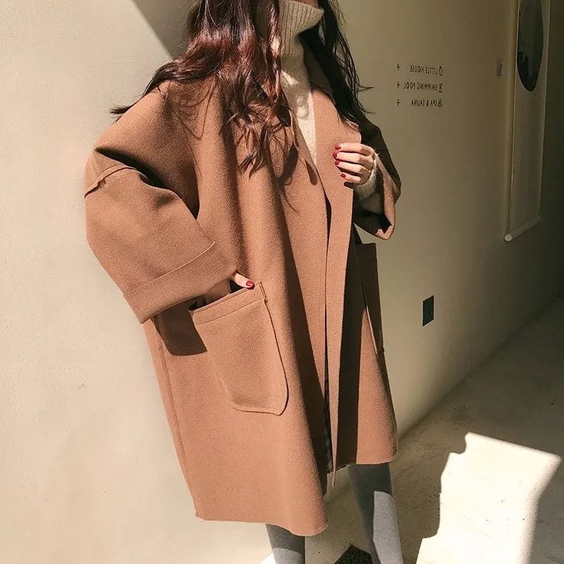 MAURA | Trench di misto lana Oversize