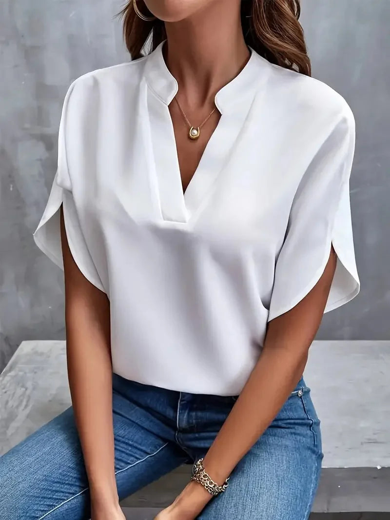 Bettina | Blusa fluida con scollo a V elegante