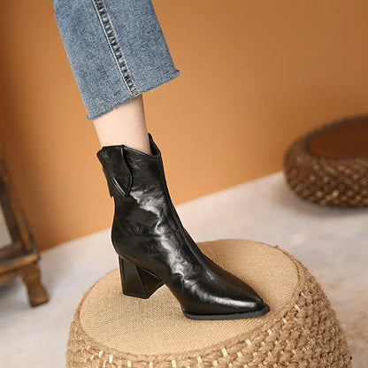 Stivali Chelsea con Tacco alto Vintage
