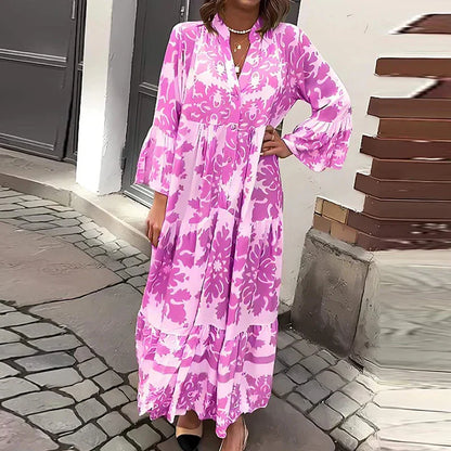 Avielle - Abito Maxi Boho Stampato e a la Moda