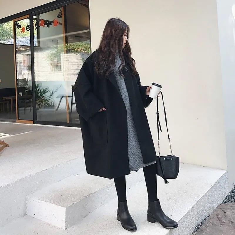 MAURA | Trench di misto lana Oversize