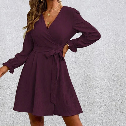 Semmy - Abito avvolgente elegante e senza tempo con scollo a V