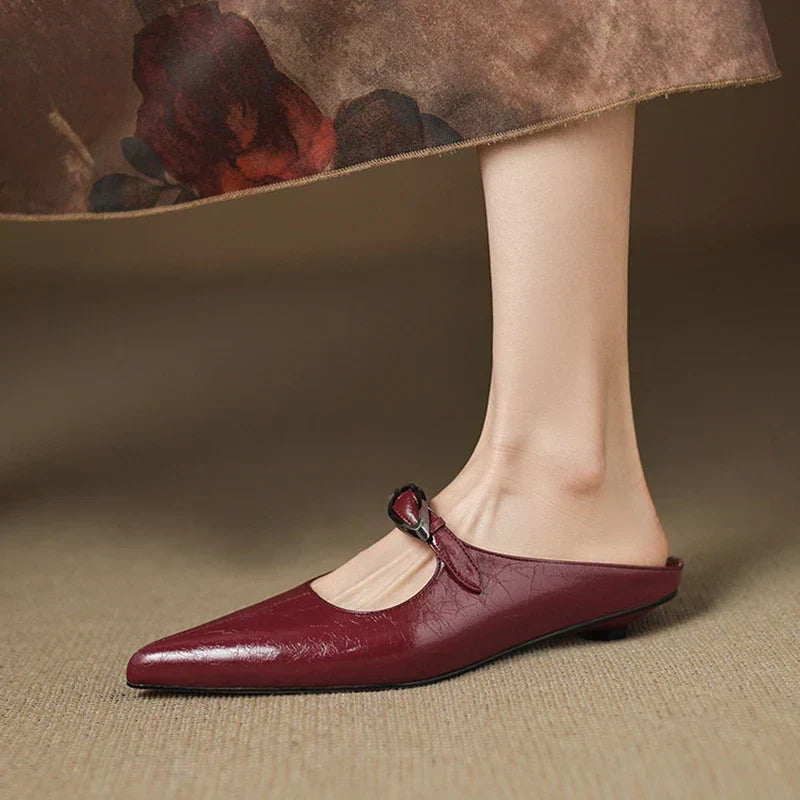 Clara – Mules in pelle naturale