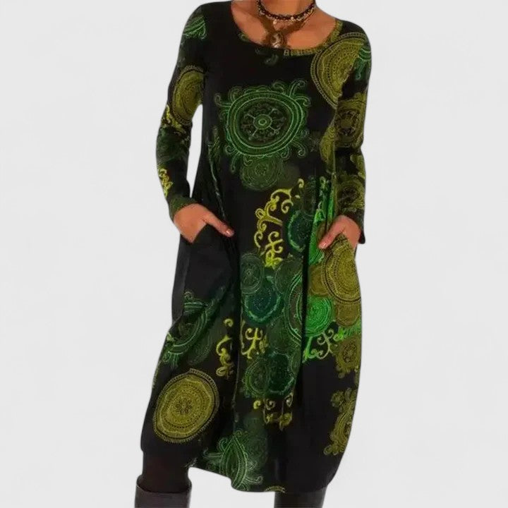 ELIZA – ABITO LUNGO DI MANICA LUNGA SUEÑO BOHO