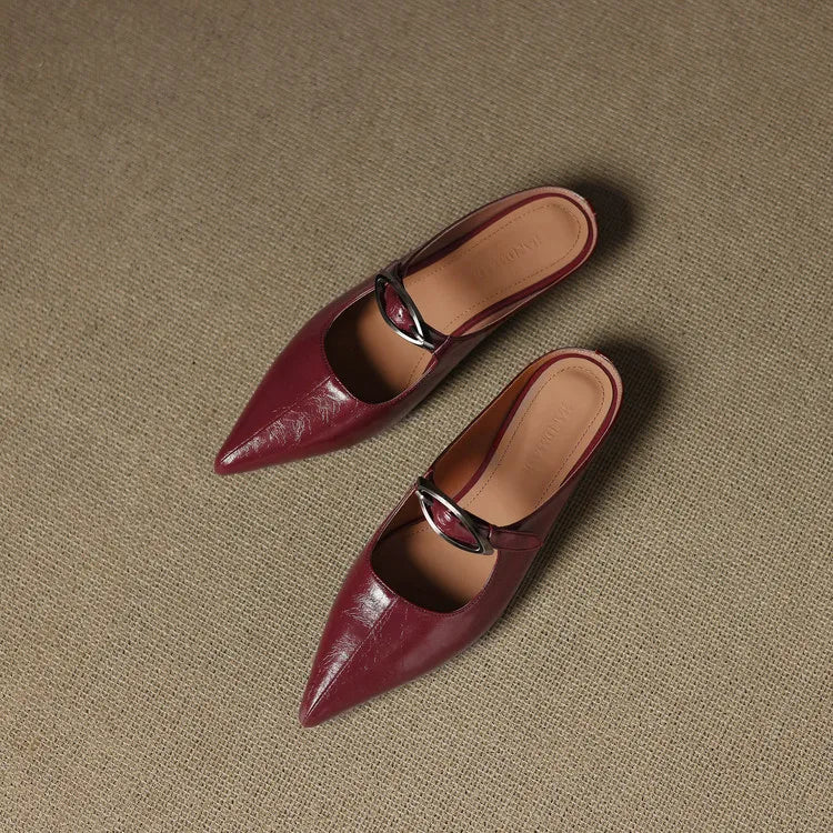 Wilda – Mules in pelle naturale