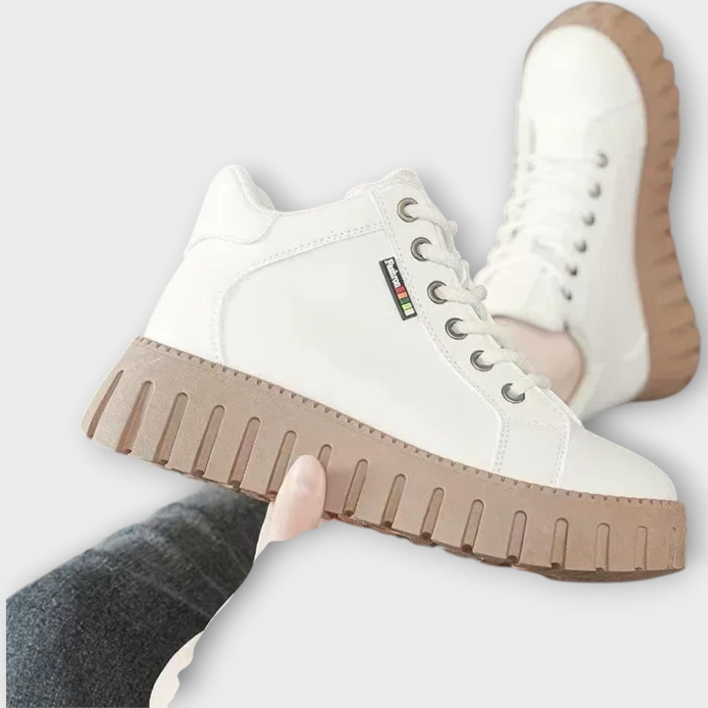 Sneakers con platform in Pelle Urban Edge