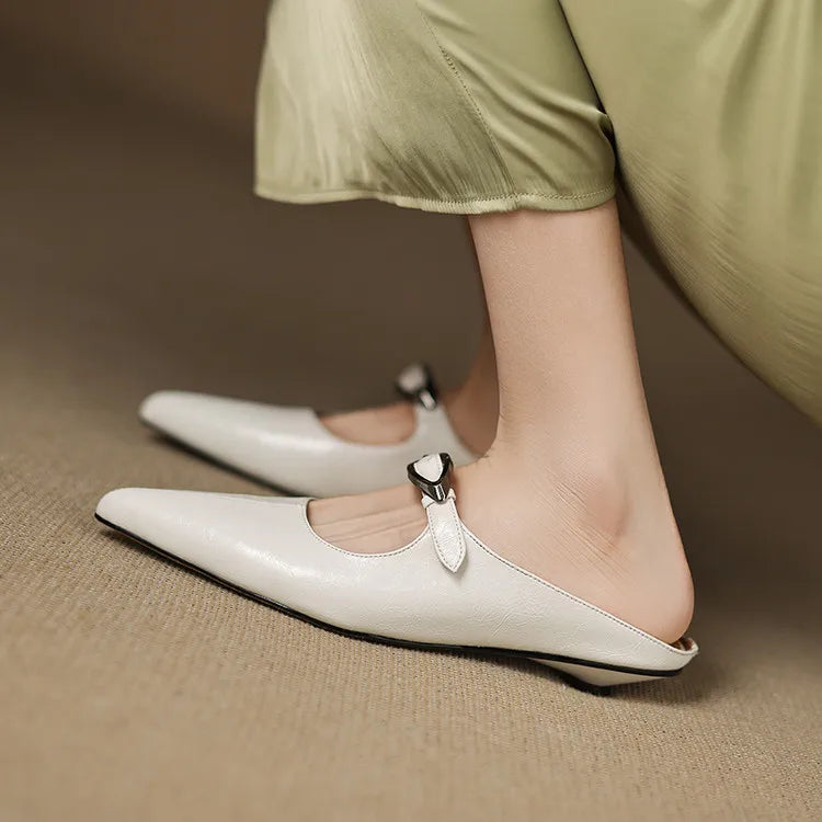 Wilda – Mules in pelle naturale