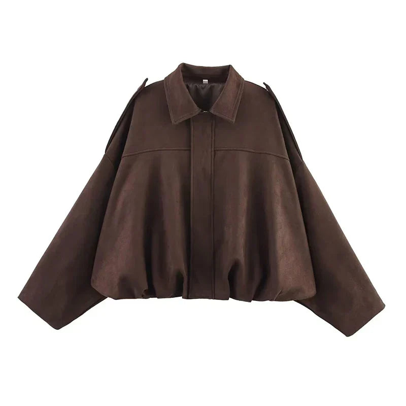 Giacca Diana – Bomber oversize Verde oliva