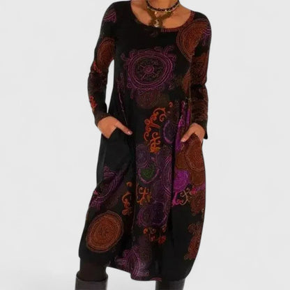 ELIZA – ABITO LUNGO DI MANICA LUNGA SUEÑO BOHO