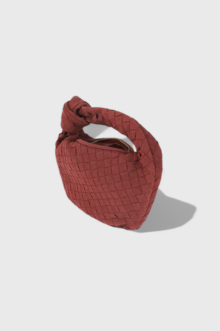 Remi – Mini Borsa Intrecciata con Dettaglio Nodo