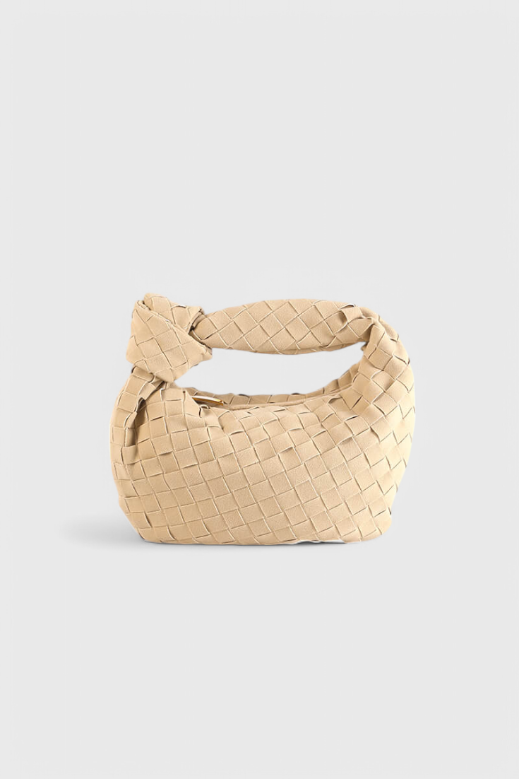 Remi – Mini Borsa Intrecciata con Dettaglio Nodo