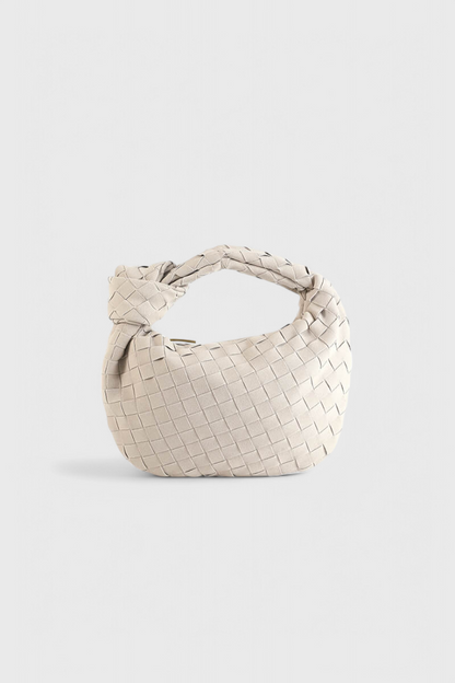 Remi – Mini Borsa Intrecciata con Dettaglio Nodo