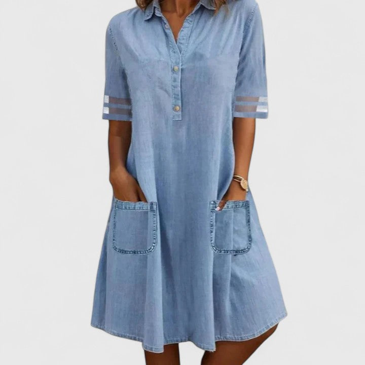 Brisa | Abito in denim che valorizza la tua silhouette