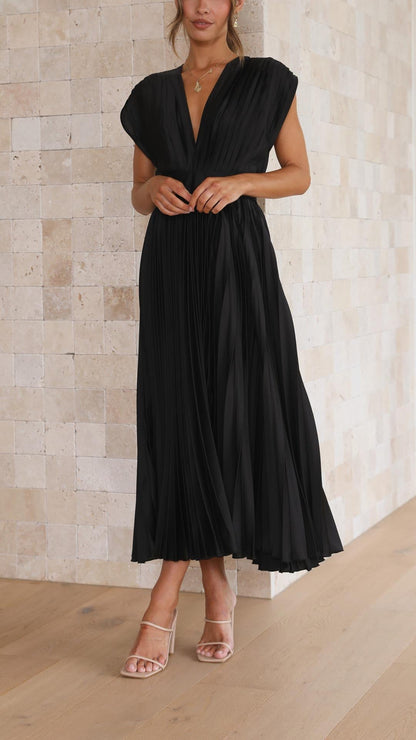 Viola | Elegante abito plissettato