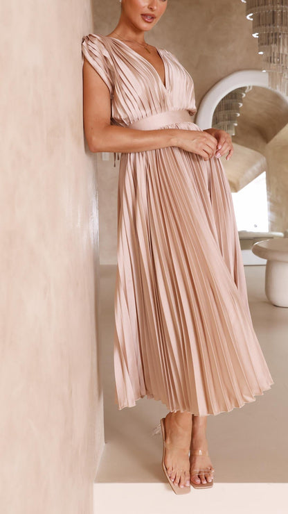 ALIYAH – ABITO MIDI PLISSETTATO ELEGANTE