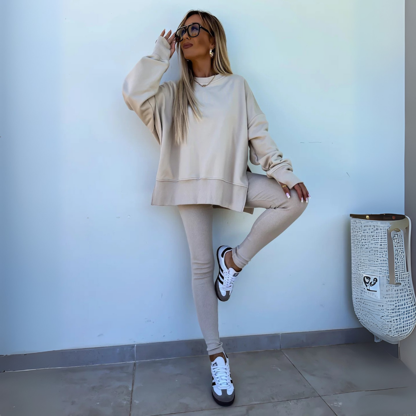 MADISON – SET DI FELPA OVERSIZE E LEGGINGS