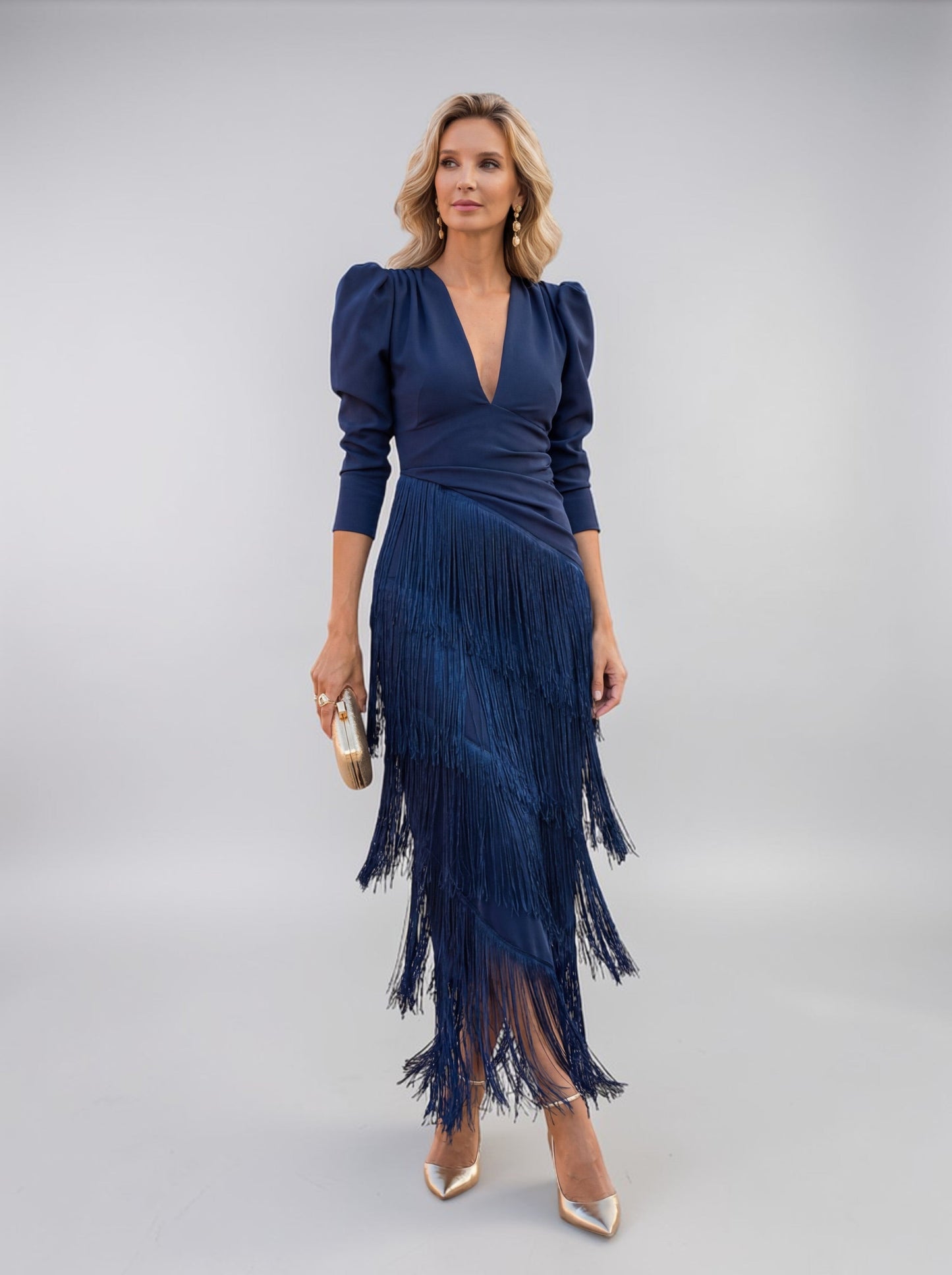 Sofia - Abito elegante con Frange