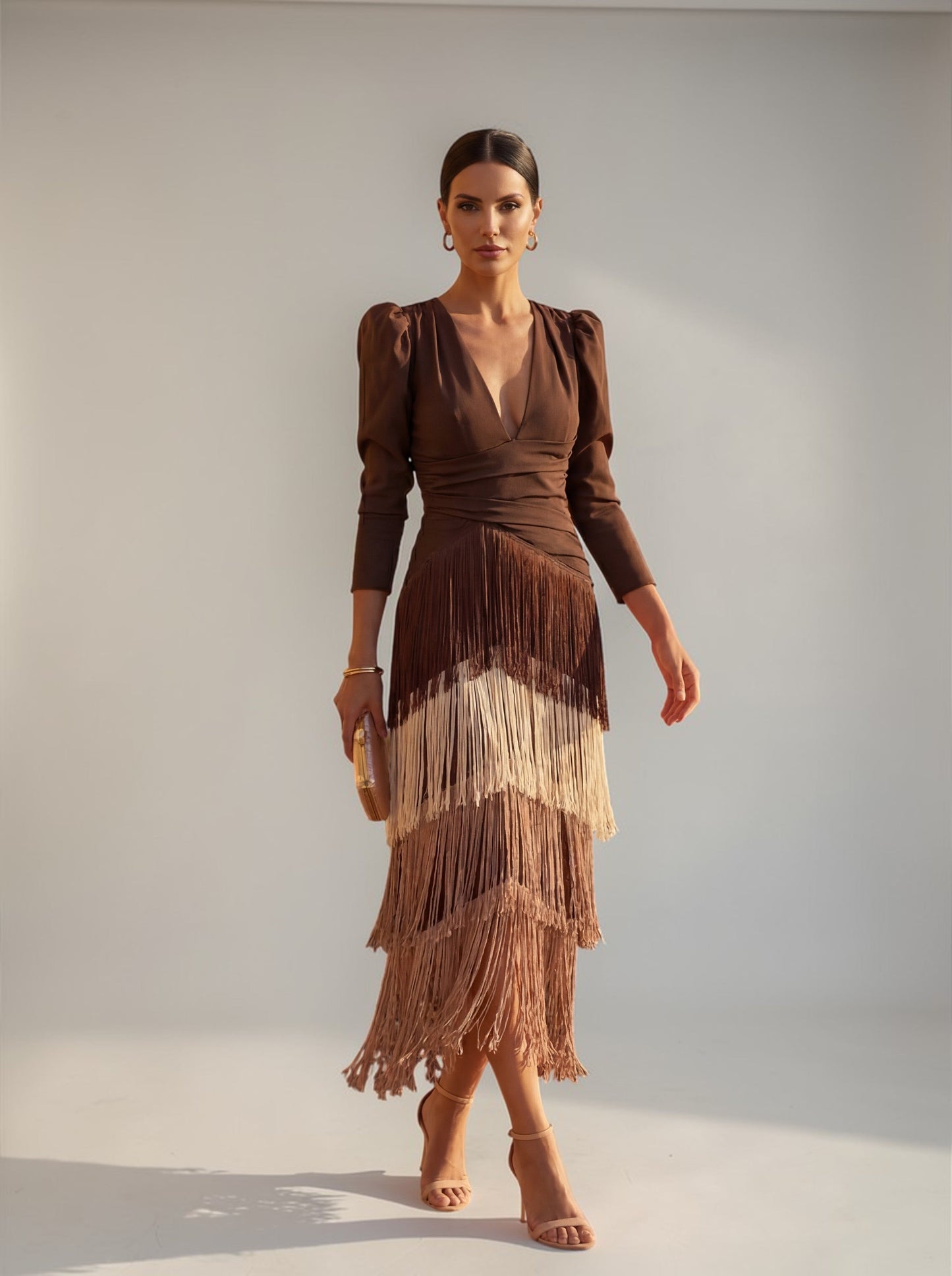 Sofia - Abito elegante con Frange