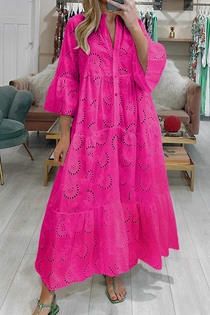 FIORELLA – ABITO MAXI DI PIZZO