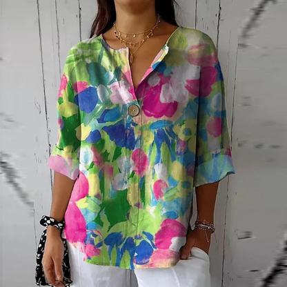 Luna - Blusa con Fascino Floreale
