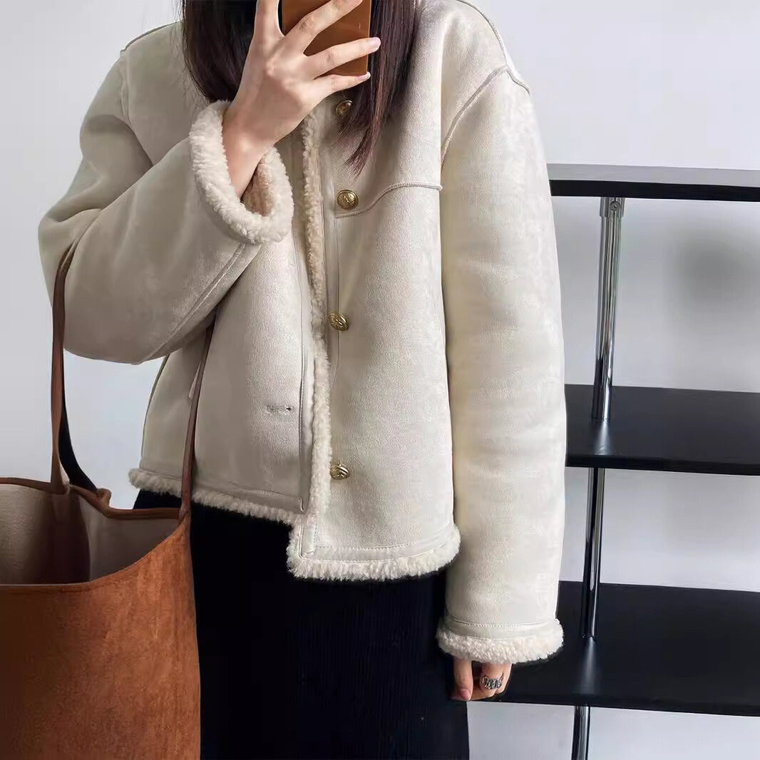 Aspen™ - Giacca di Stile vintage di Camoscio