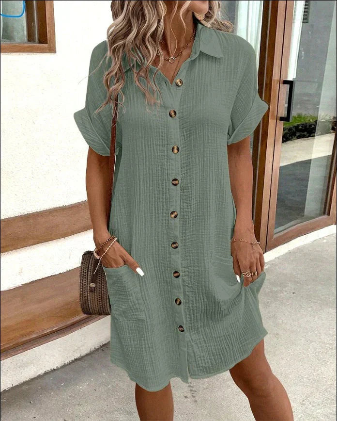 Caroline | Abito Camicia Casual con bottoni