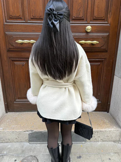 NORIDALE - CAPPOTTO ELEGANTE DI VELUR SARTORIALE