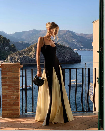 Eliana | Abito Maxi con Paneles