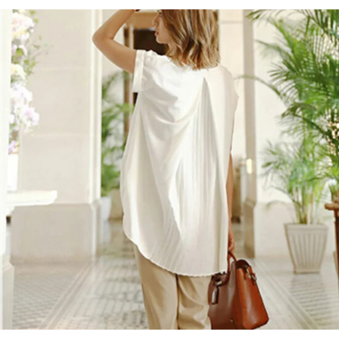 ESTRID - MAGLIETTA DI PATCHWORK CON MANICHE CORTE E STILE