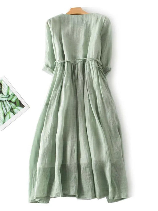 Abito di Ispirazione vintage per Donne - Stile e Versatilità Comoda di Estate