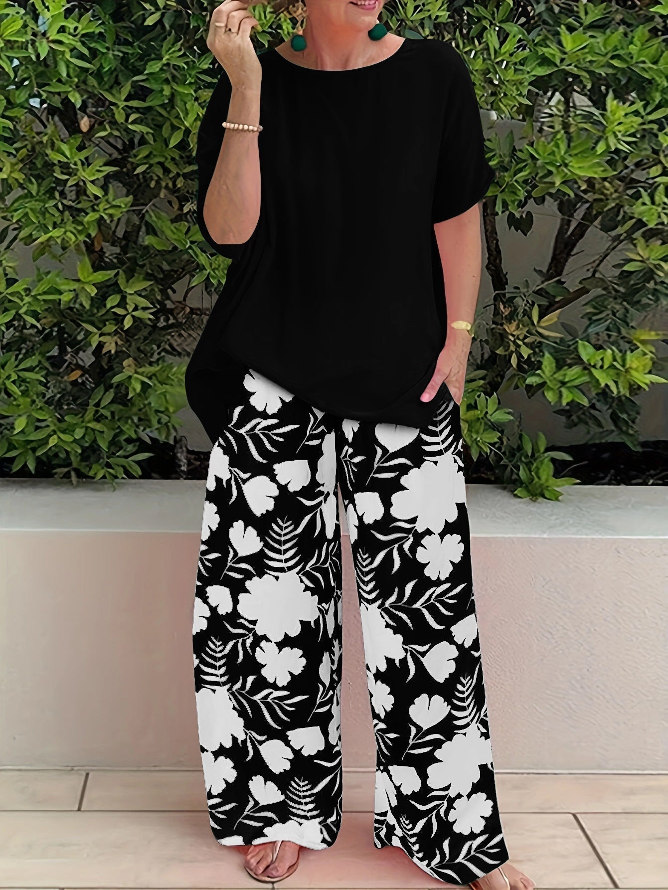 Bonnie - Completo floreale elegante per stile e comfort