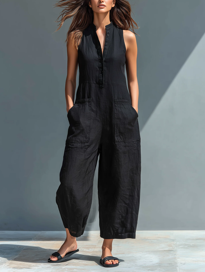 Lotte™ | Jumpsuit minimalista senza maniche