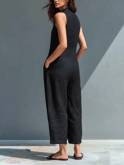 Lotte™ | Jumpsuit minimalista senza maniche