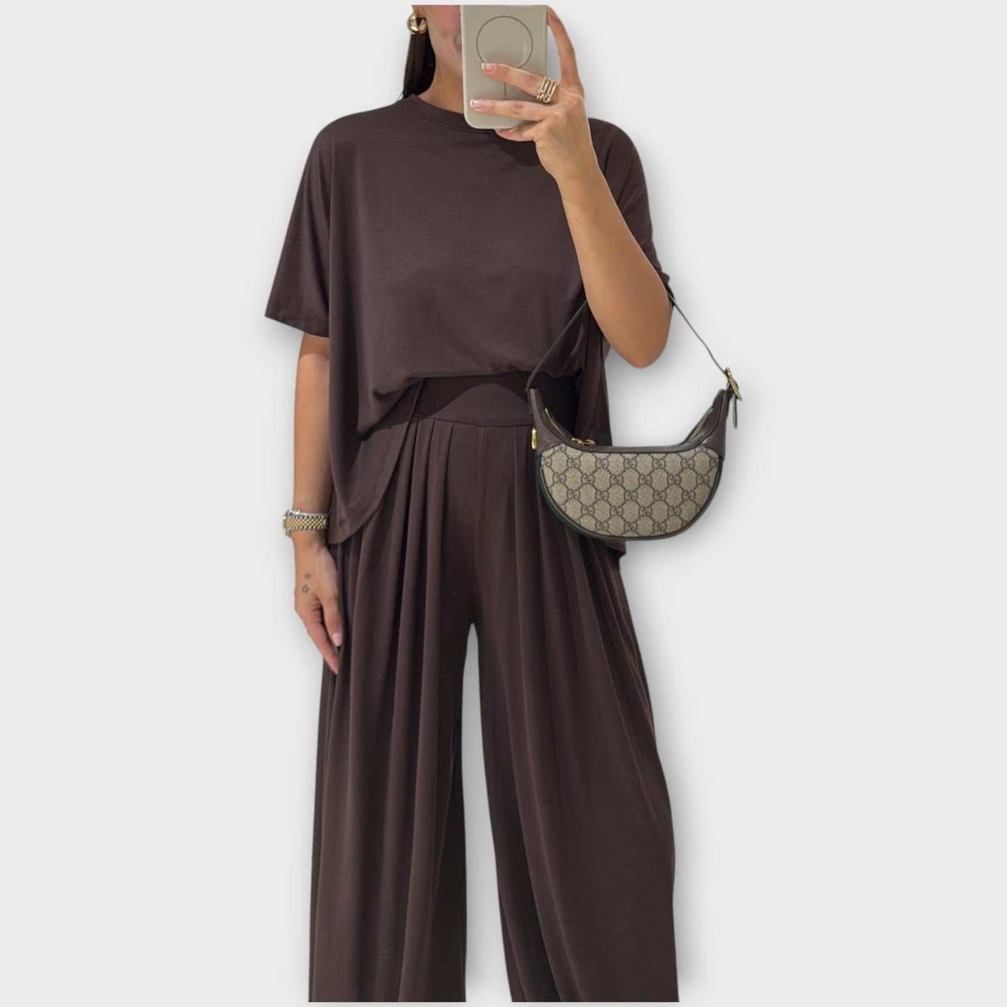Set Completo Casual di Top e Pantaloni lungos