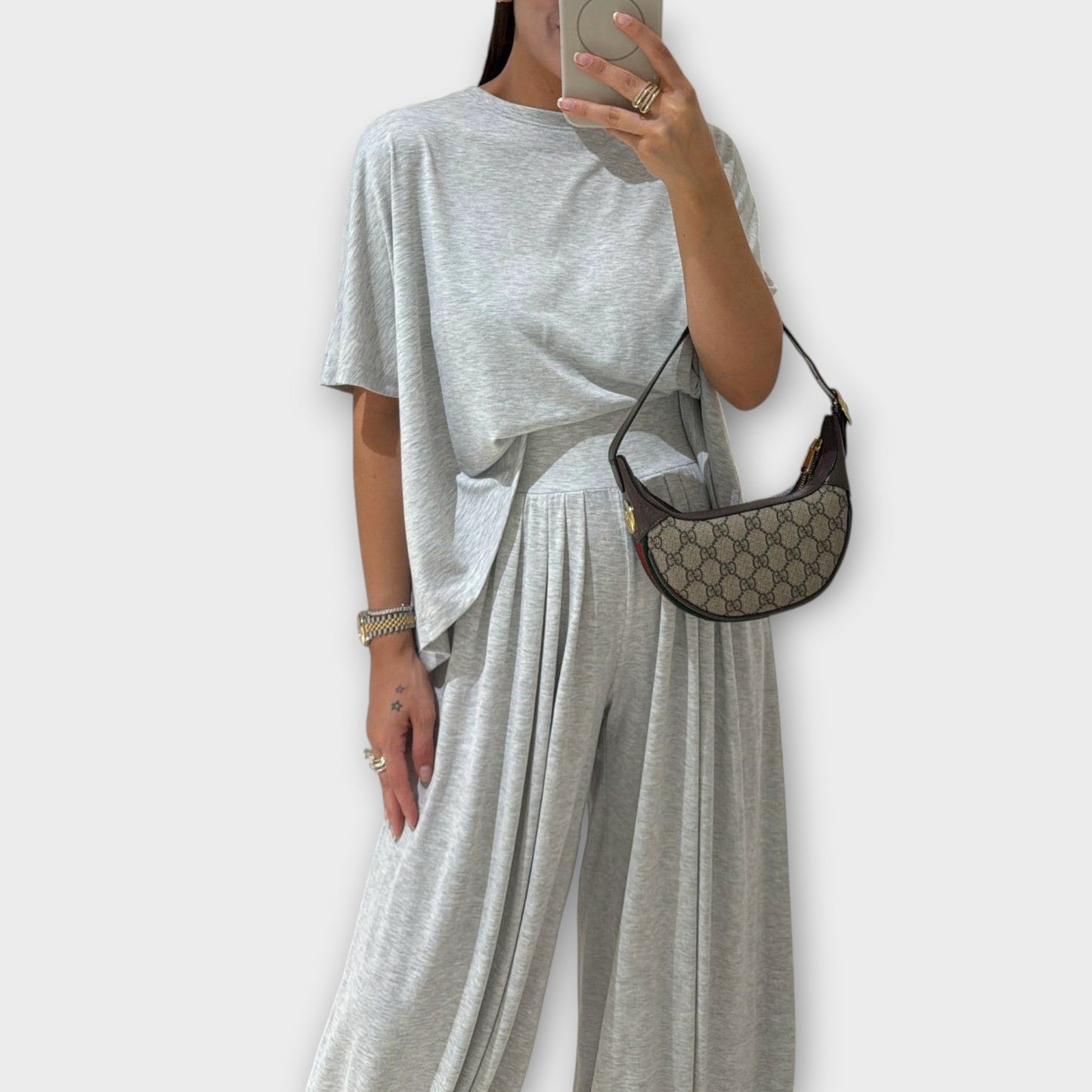 Set Completo Casual di Top e Pantaloni lungos