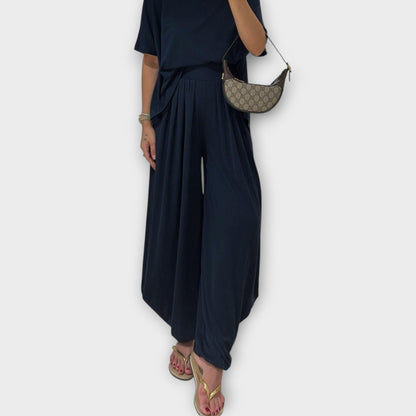 Set Completo Casual di Top e Pantaloni lungos