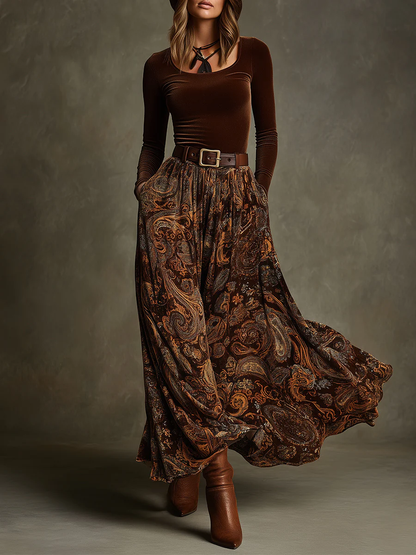 Candelaria | Completo vintage e gonna maxi