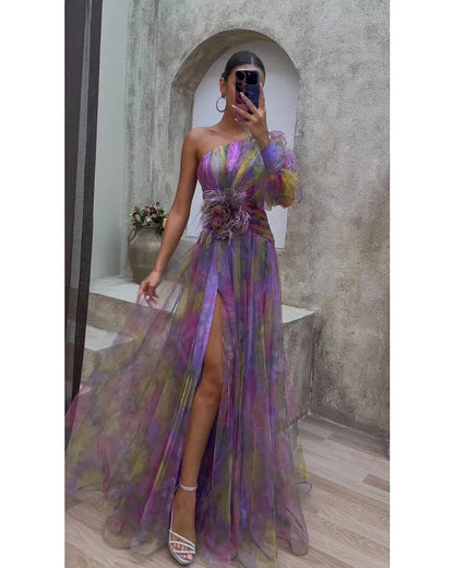 Cecelia - Abito Maxi di Una Manica