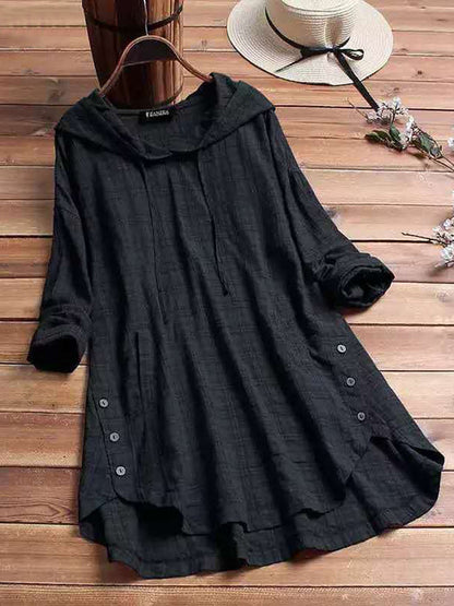 Blusa Antoinette Ternet con Capucha - Stile Quotidiano Comfortevole