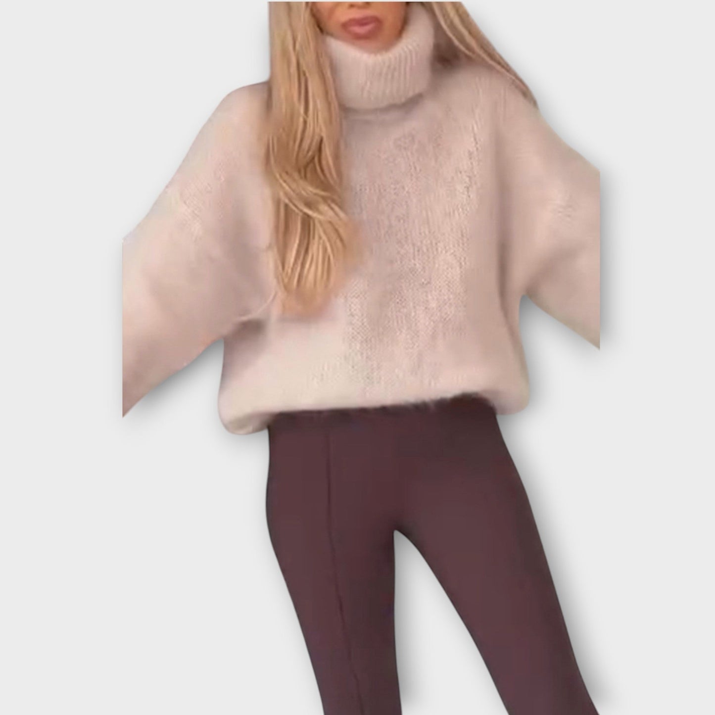 Maglione Oversize con Collo alto