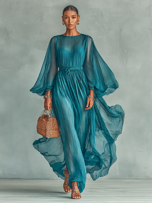Abito maxi in chiffon Elegante Seraphina